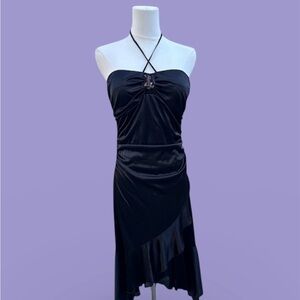 Elegant Black Strapless Dress
